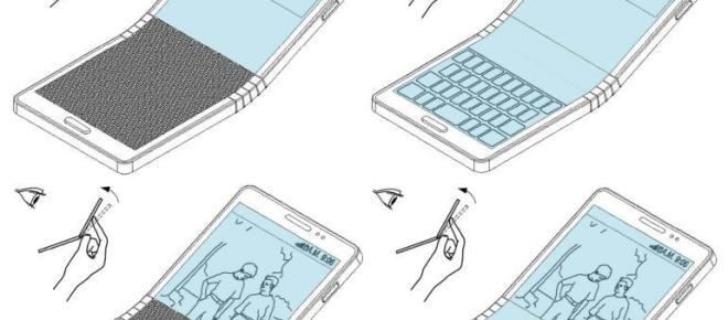 Samsung has filed a patent for a new flexible smartphone
