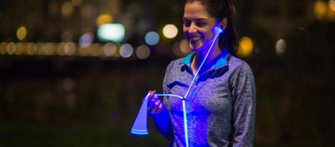 Youth trend - headphones with luminous wires