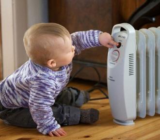 Which heater is best for an apartment with a small child?