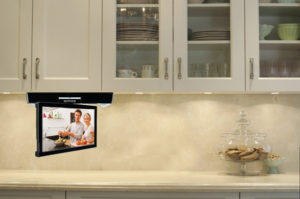 TV in the kitchen with a good viewing angle