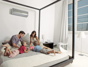 how does air conditioning work for heating