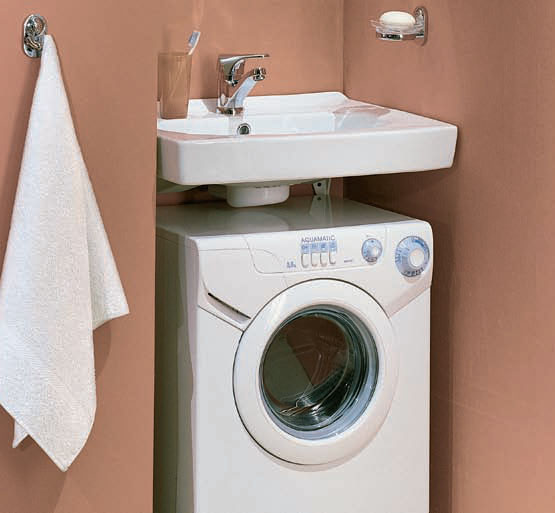 washing machine under the sink