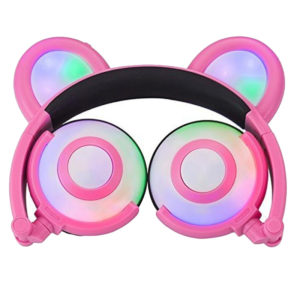 Funelego Wireless Bluetooth Earphone Berkelip Glowing Bear Ear