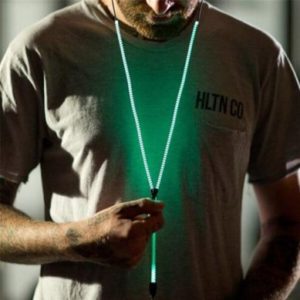 Briame Earphone Luminous Light Metal Zip Glow In The Dark