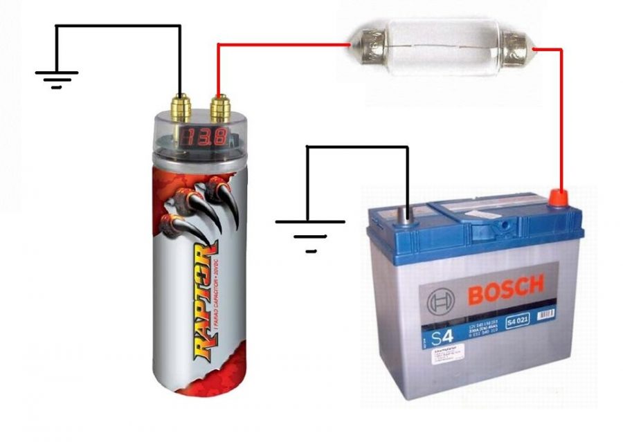 condenser for subwoofer